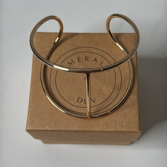 Emerald Duv Jewelry - Emerald Duv Joshua Tree Cage Bracelet Gold Plated NWT